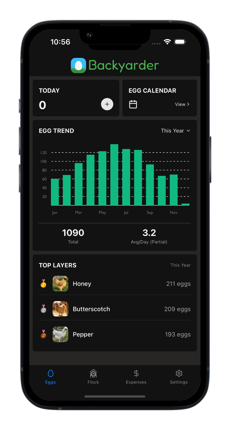 Backyarder app screenshot
