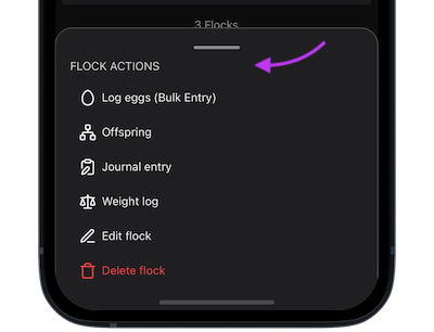 Action sheet with contextual options